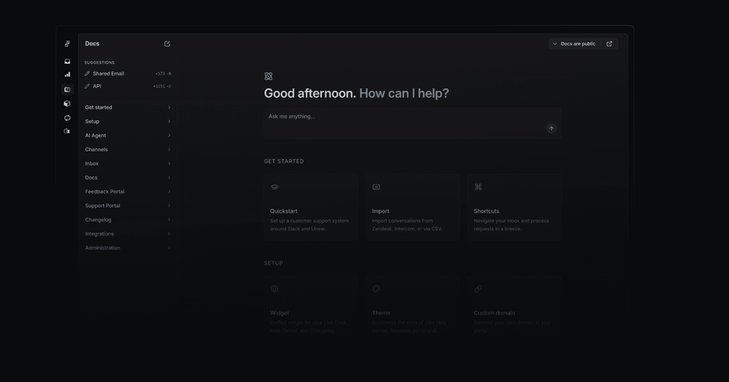AI-first help center auto-updating from Linear issues, GitHub commits, and past support conversations